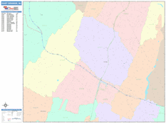 East Orange Digital Map Color Cast Style